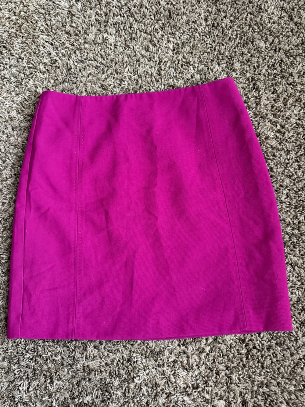 LOFT Textured Magenta Straight Pencil Mini Skirt Size 4